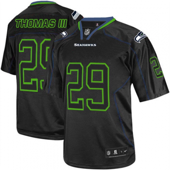 Youth Nike Seattle Seahawks #29 Earl Thomas III Elite Lights Out Black NFL Jersey - Ujersey
