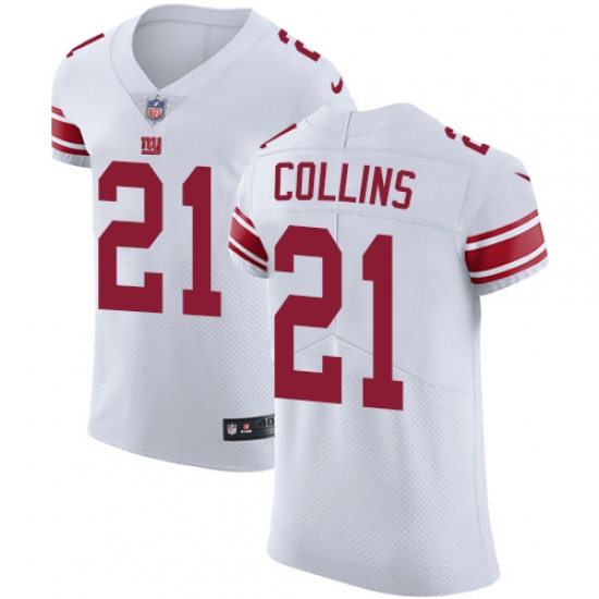Men's Nike New York Giants #21 Landon Collins White Vapor Untouchable Elite Player NFL Jersey - Ujersey
