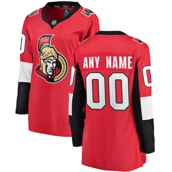 Women's Ottawa Senators Fanatics Branded Red Home Breakaway Custom Jersey - Ujersey