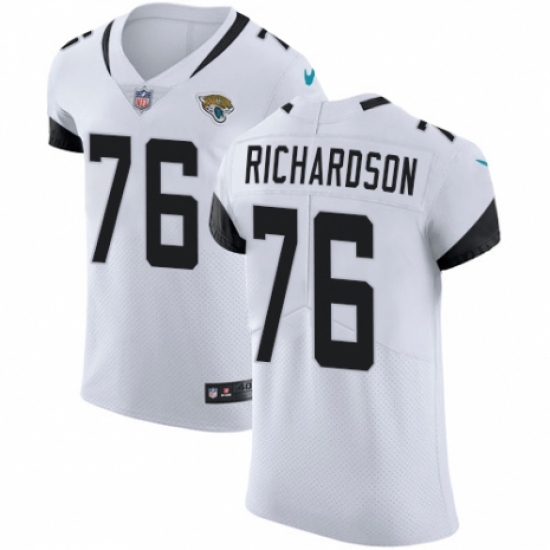 Men's Nike Jacksonville Jaguars #76 Will Richardson White Vapor Untouchable Elite Player NFL Jersey - Ujersey