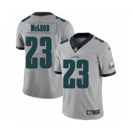 Women's Philadelphia Eagles #23 Rodney McLeod Limited Silver Inverted Legend Football Jersey - Ujersey