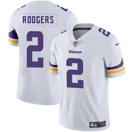 Men's Minnesota Vikings #2 Isaiah Rodgers White 2025 Vapor Limited Football Stitched Jersey - Ujersey
