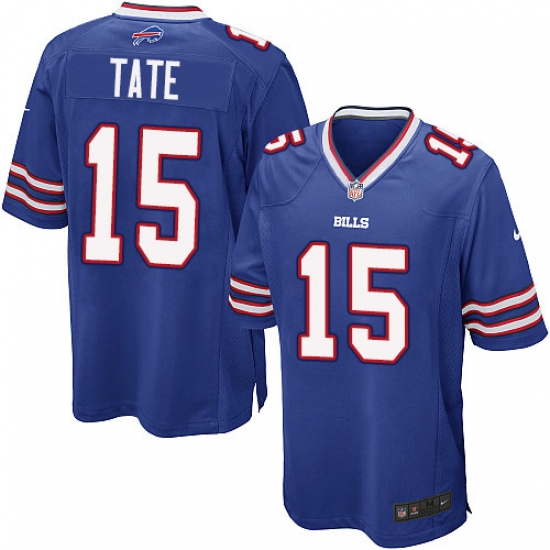 Men's Nike Buffalo Bills #15 Brandon Tate Game Royal Blue Team Color NFL Jersey - Ujersey