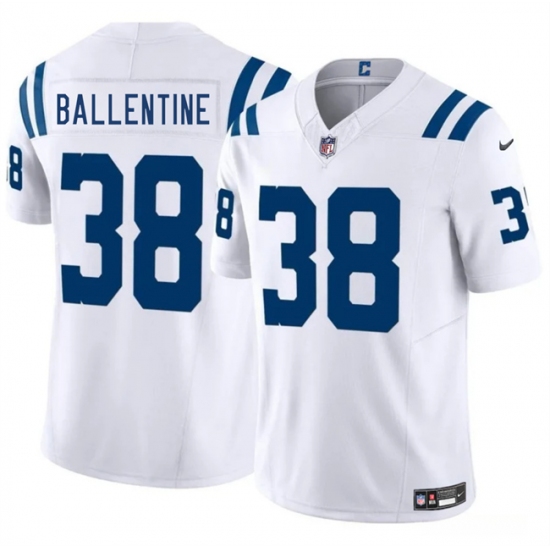 Men's Indianapolis Colts #38 Corey Ballentine White 2025 F.U.S.E. Vapor Limited Football Stitched Jersey - Ujersey