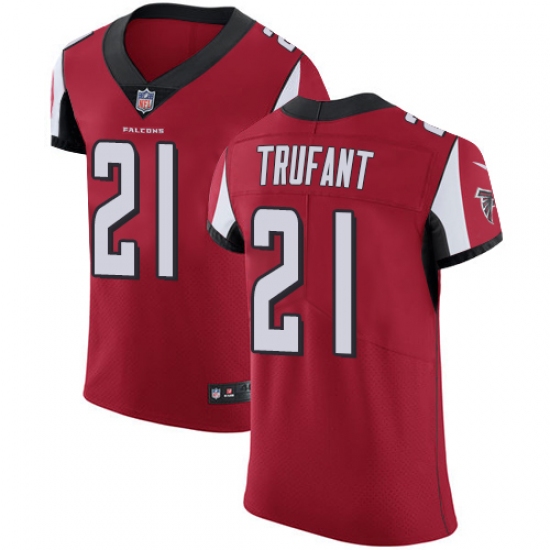 Men's Nike Atlanta Falcons #21 Desmond Trufant Red Team Color Vapor Untouchable Elite Player NFL Jersey - Ujersey