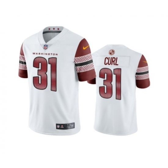 Men's Washington Commanders #31 Kamren Curl White Vapor Untouchable Stitched Football Jersey - Ujersey