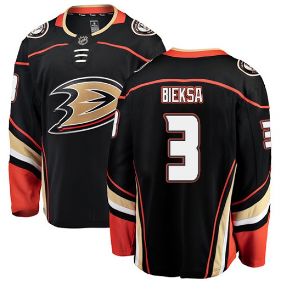 Youth Anaheim Ducks #3 Kevin Bieksa Fanatics Branded Black Home Breakaway NHL Jersey - Ujersey