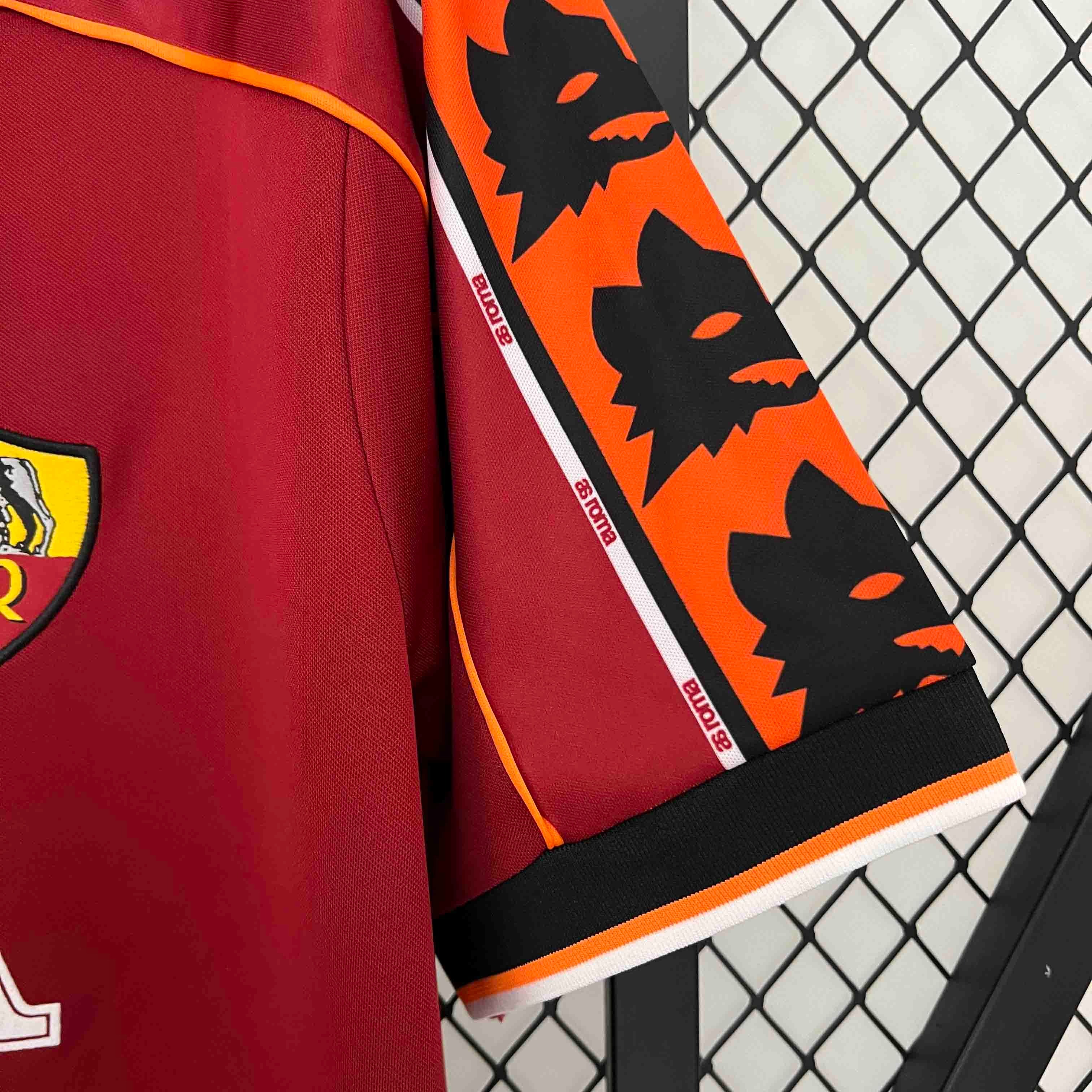 Roma Retro Soccer Jersey Home Custom Shirt 1998/99 - ujerseystore
