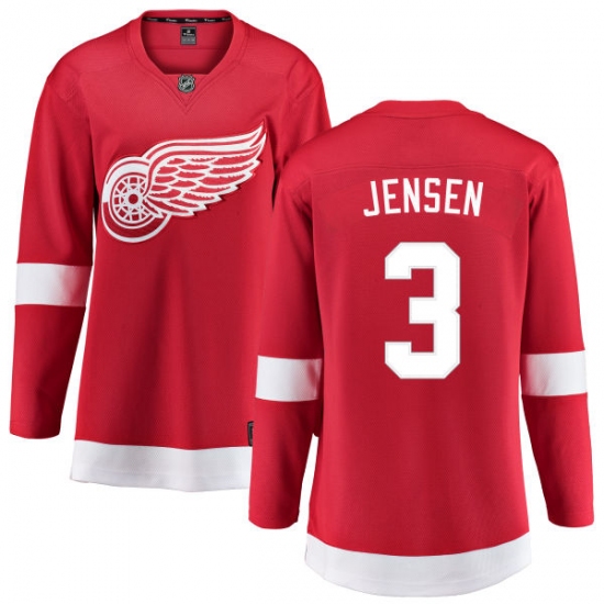 Women's Detroit Red Wings #3 Nick Jensen Fanatics Branded Red Home Breakaway NHL Jersey - Ujersey