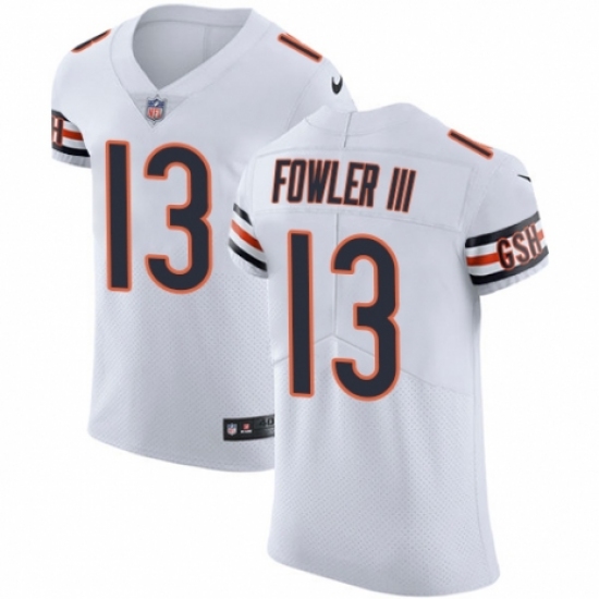 Men's Nike Chicago Bears #13 Bennie Fowler III White Vapor Untouchable Elite Player NFL Jersey - Ujersey