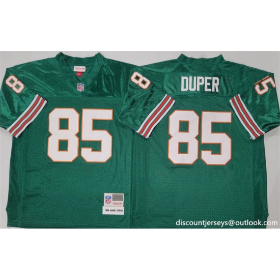 Men's Miami Dolphins #85 Mark Duper Aqua Throwback Stitched Football Jersey - Ujersey