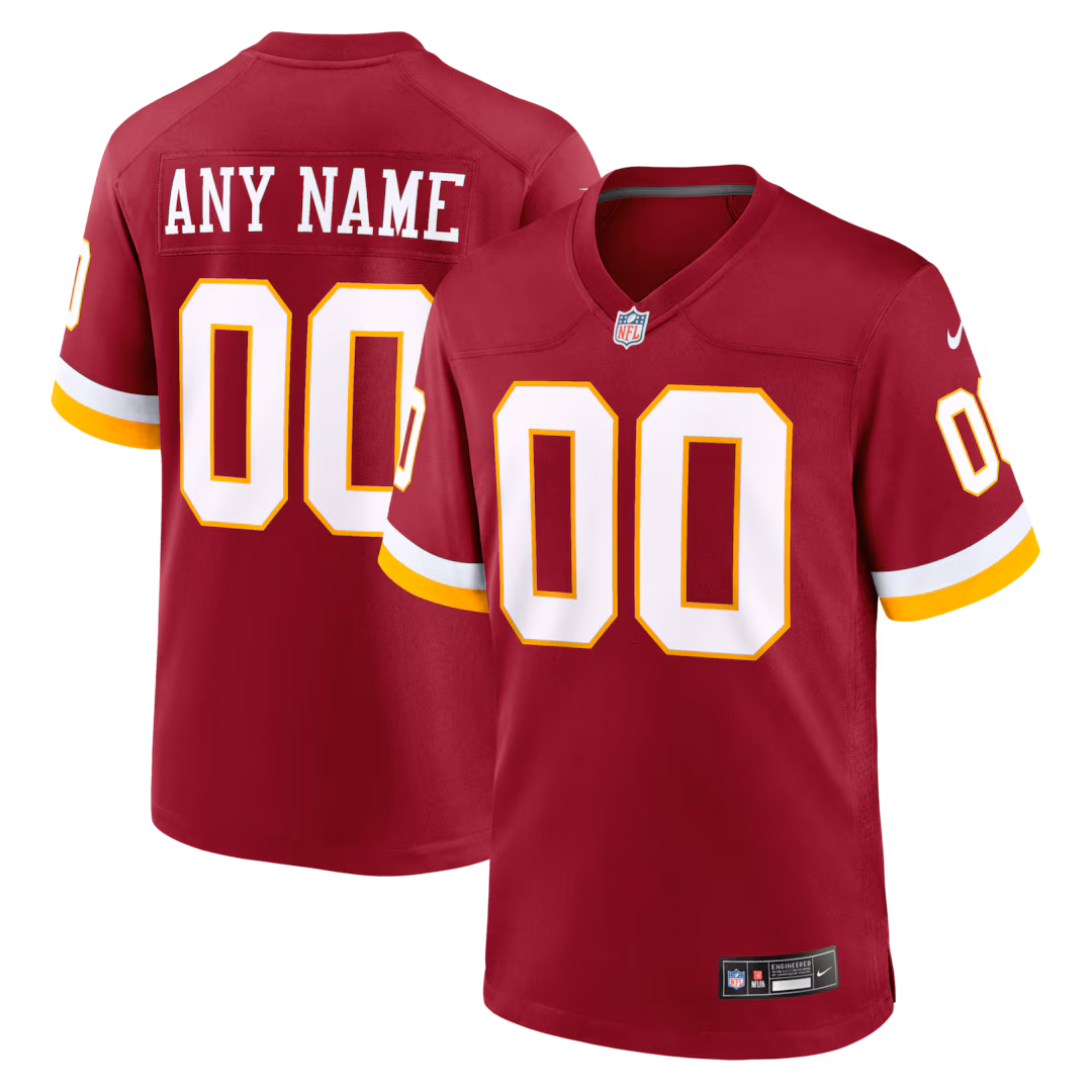 Youth Washington Commanders Nike Burgundy Custom Game Jersey - U-jersey