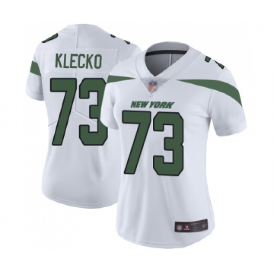 Women's New York Jets #73 Joe Klecko White Vapor Untouchable Limited Player Football Jersey - Ujersey