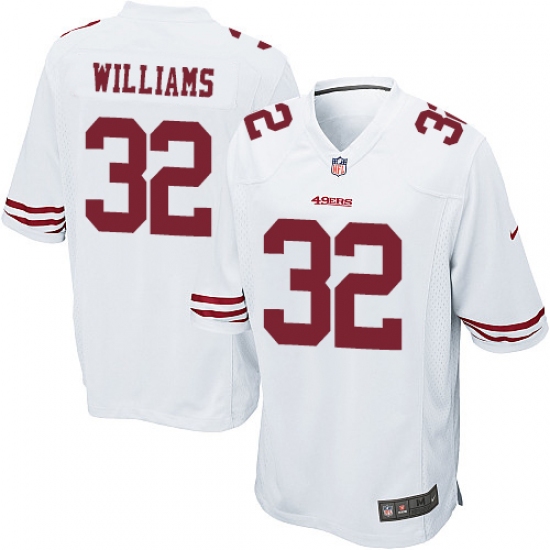 Men's Nike San Francisco 49ers #32 Joe Williams Game White NFL Jersey - Ujersey