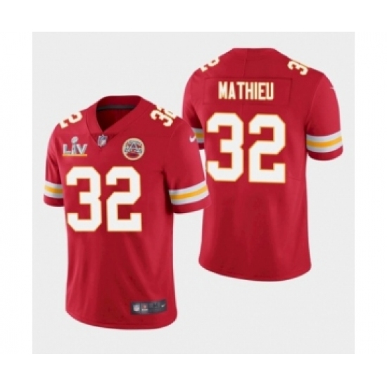 Women's Kansas City Chiefs #32 Tyrann Mathieu Red 2021 Super Bowl LV Jersey - Ujersey
