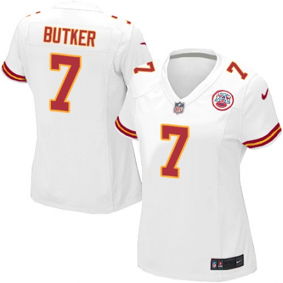 Women's Nike Kansas City Chiefs #7 Harrison Butker Game White NFL Jersey - Ujersey