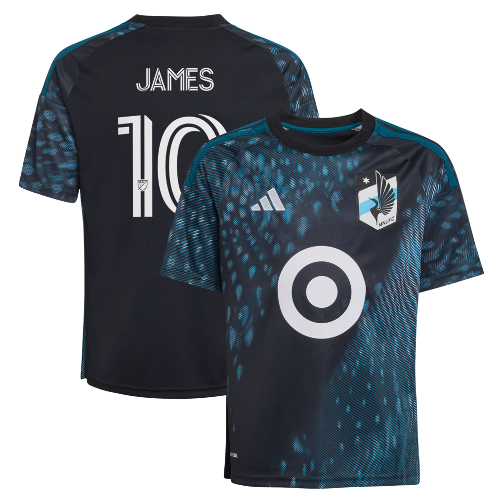 Youth Minnesota United FC James Rodriguez adidas Black 2026 The Decade Kit Replica Jersey - Ujersey