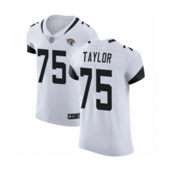 Men's Jacksonville Jaguars #75 Jawaan Taylor White Vapor Untouchable Elite Player Football Jersey