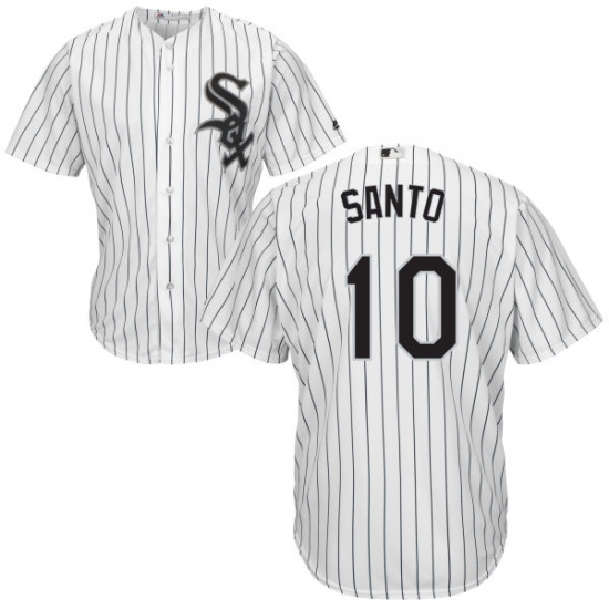 Youth Majestic Chicago White Sox #10 Ron Santo Authentic White Home Cool Base MLB Jersey - Ujersey