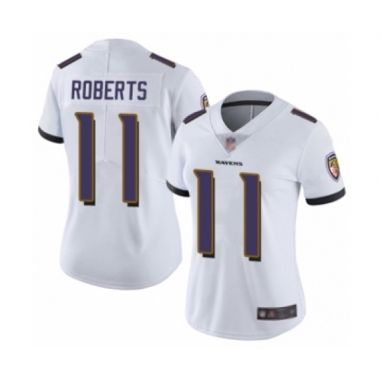 Women's Baltimore Ravens #11 Seth Roberts White Vapor Untouchable Limited Player Football Jersey - Ujersey