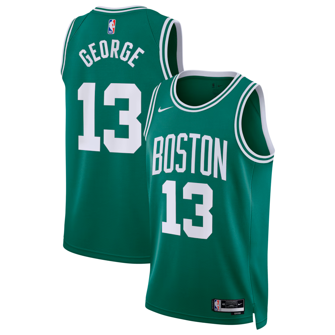 Unisex Boston Celtics Paul George Nike Kelly Green Swingman Jersey - Icon Edition