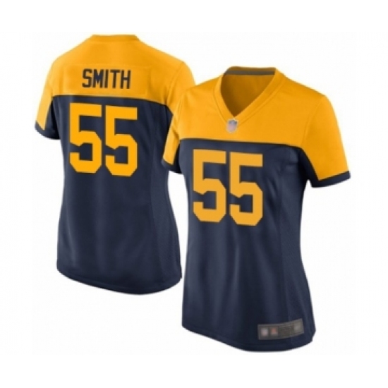 Women's Green Bay Packers #55 Za'Darius Smith Limited Navy Blue Alternate Football Jersey