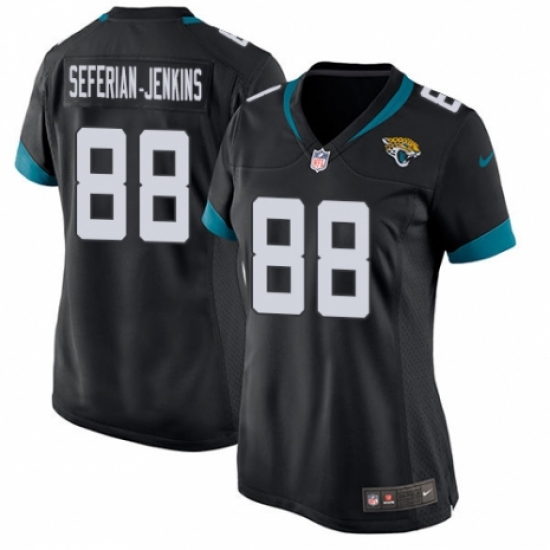 Women's Nike Jacksonville Jaguars #88 Austin Seferian-Jenkins Game Teal Green Team Color NFL Jersey - Ujersey