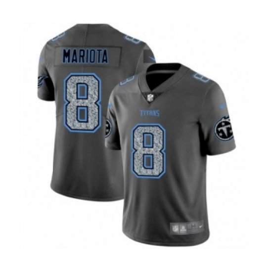 Men's Tennessee Titans #8 Marcus Mariota Limited Gray Static Fashion Limited Football Jersey - Ujersey