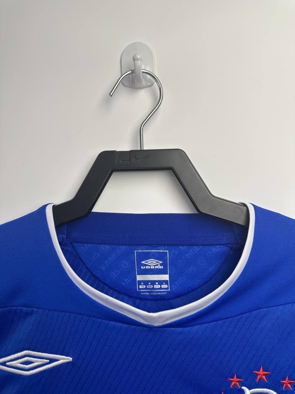 Rangers FC Retro Soccer Jersey Home Custom Shirt 2008-09 - ujerseystore