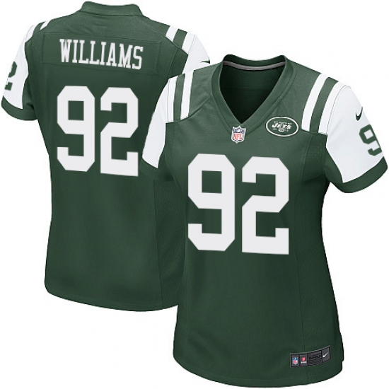 Women's Nike New York Jets #92 Leonard Williams Game Green Team Color NFL Jersey - Ujersey