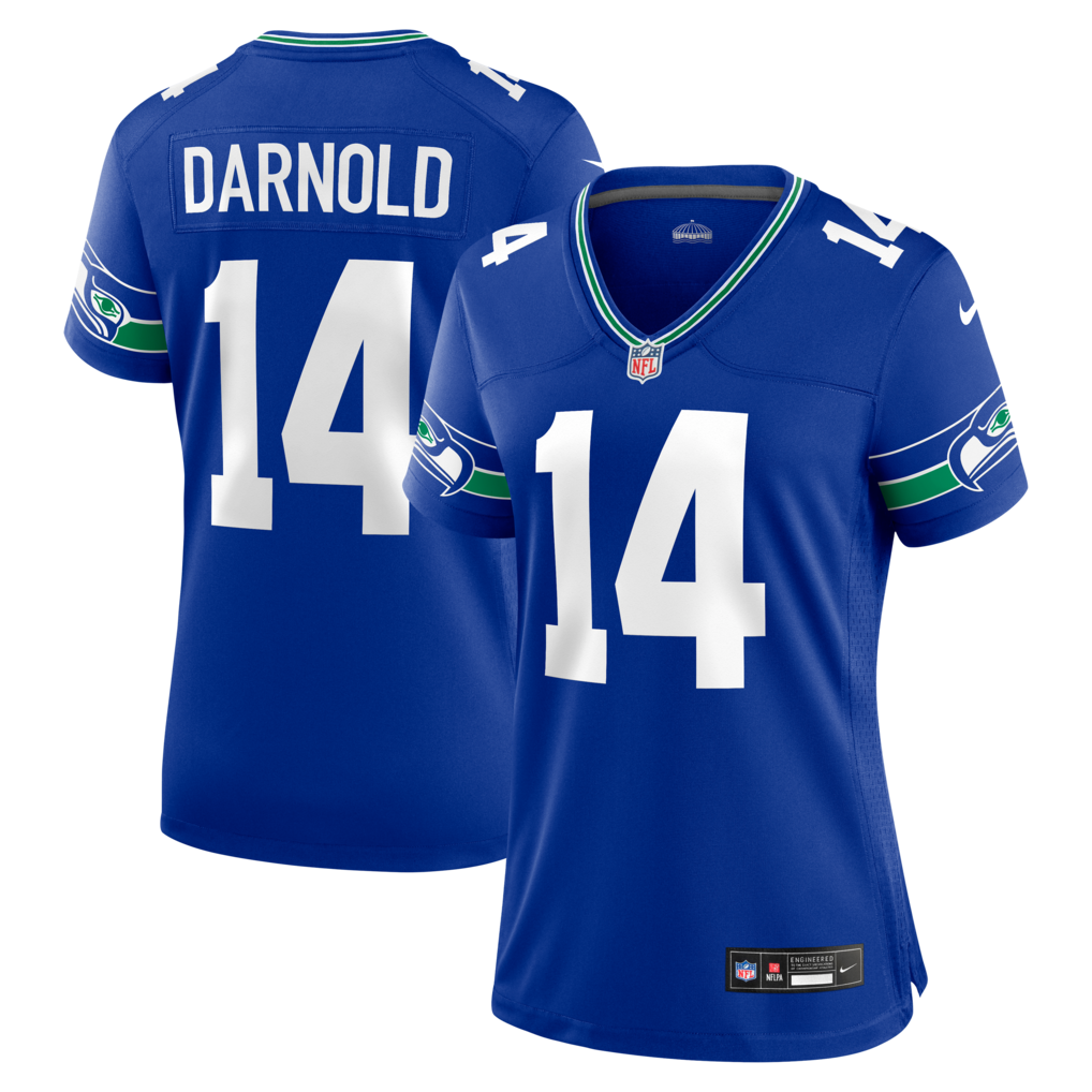 Women's Seattle Seahawks Sam Darnold Nike Royal Alternate Game Jersey - Vujersey Los Angeles Rams