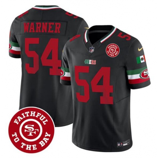 Men's San Francisco 49ers #54 Fred warner Black F.U.S.E. Mexico Faithful To The Bay Vapor Limited Football Stitched Jersey - Ujersey