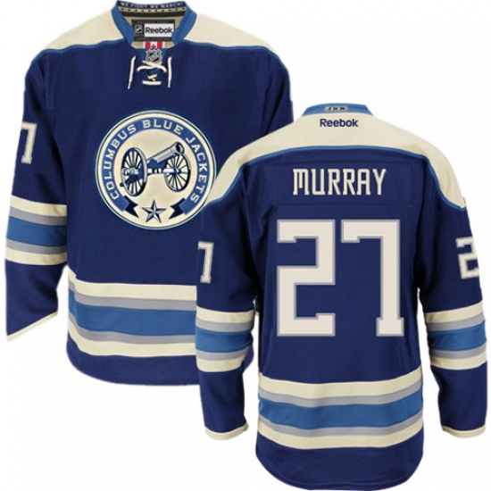 Women's Reebok Columbus Blue Jackets #27 Ryan Murray Premier Navy Blue Third NHL Jersey - Ujersey