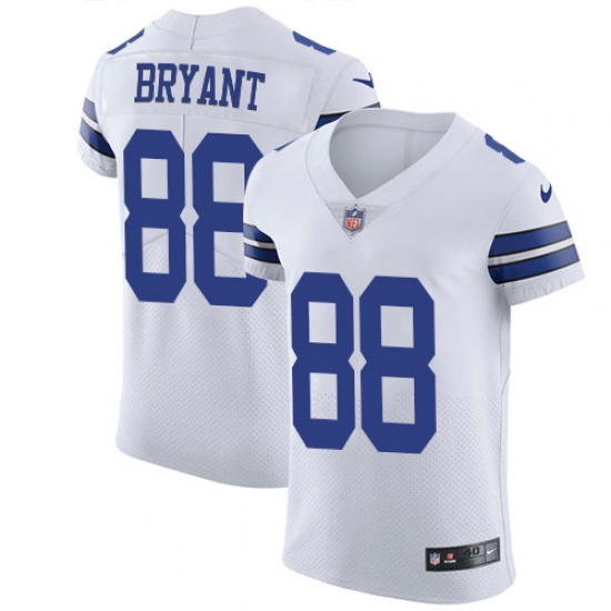Men's Nike Dallas Cowboys #88 Dez Bryant Elite White NFL Jersey - Ujersey