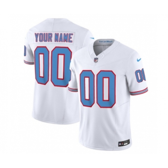 Men's Nike Tennessee Titans Active Player Custom White 2023 F.U.S.E. Vapor Limited Throwback Football Stitched Jersey - Ujersey