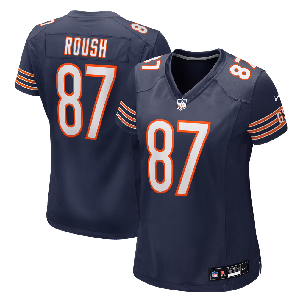 Women's Chicago Bears Sam Roush Nike Navy Team Game Jersey - Ujersey