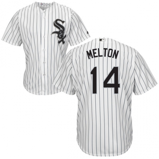 Men's Majestic Chicago White Sox #14 Bill Melton Replica White Home Cool Base MLB Jersey - Ujersey