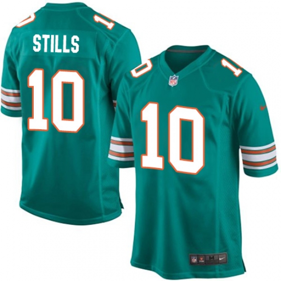 Men's Nike Miami Dolphins #10 Kenny Stills Game Aqua Green Alternate NFL Jersey - Ujersey