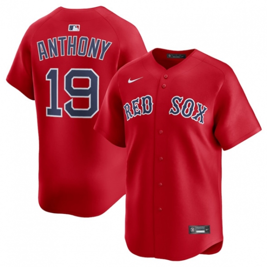 Men's Boston Red Sox #19 Roman Anthony Red 2024 Alternate Limited Stitched Jersey - Ujersey