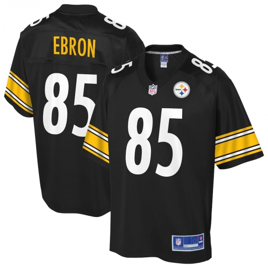 Youth Pittsburgh Steelers #85 Eric Ebron NFL Pro Line Black Player Jersey - Ujersey