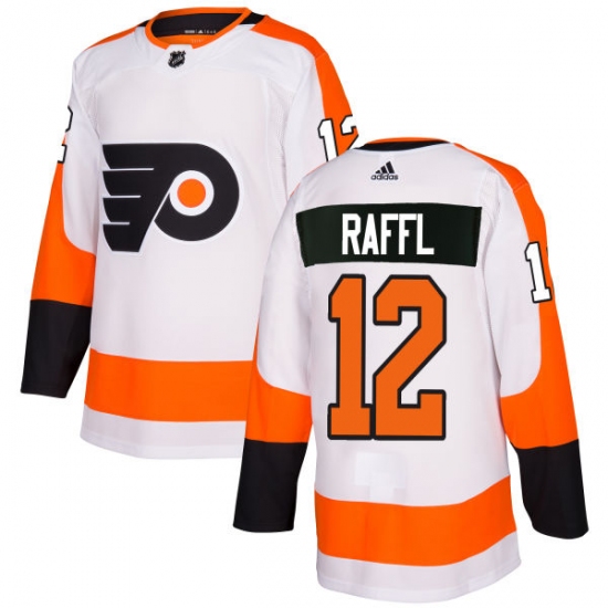 Men's Adidas Philadelphia Flyers #12 Michael Raffl Authentic White Away NHL Jersey - Ujersey