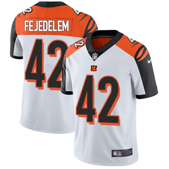 Youth Nike Cincinnati Bengals #42 Clayton Fejedelem White Vapor Untouchable Limited Player NFL Jersey - Ujersey