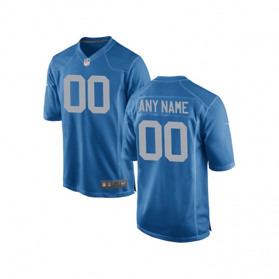 Youth Detroit Lions Nike Royal Custom Alternate Game Jersey - Ujersey