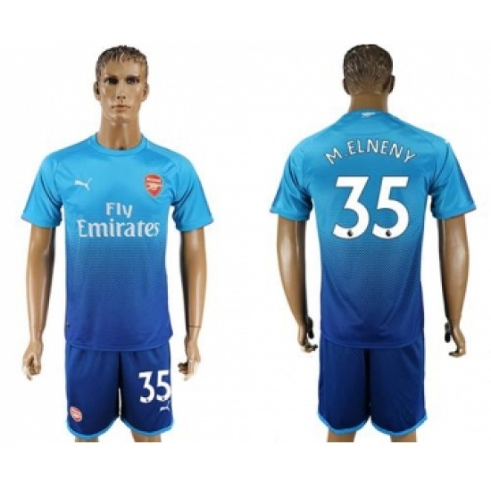 Arsenal #35 M.Elneny Away Soccer Club Jersey