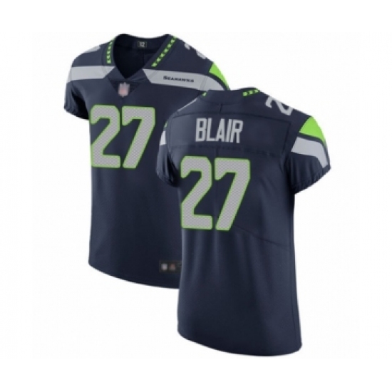 Men's Seattle Seahawks #27 Marquise Blair Navy Blue Team Color Vapor Untouchable Elite Player Football Jersey - Ujersey