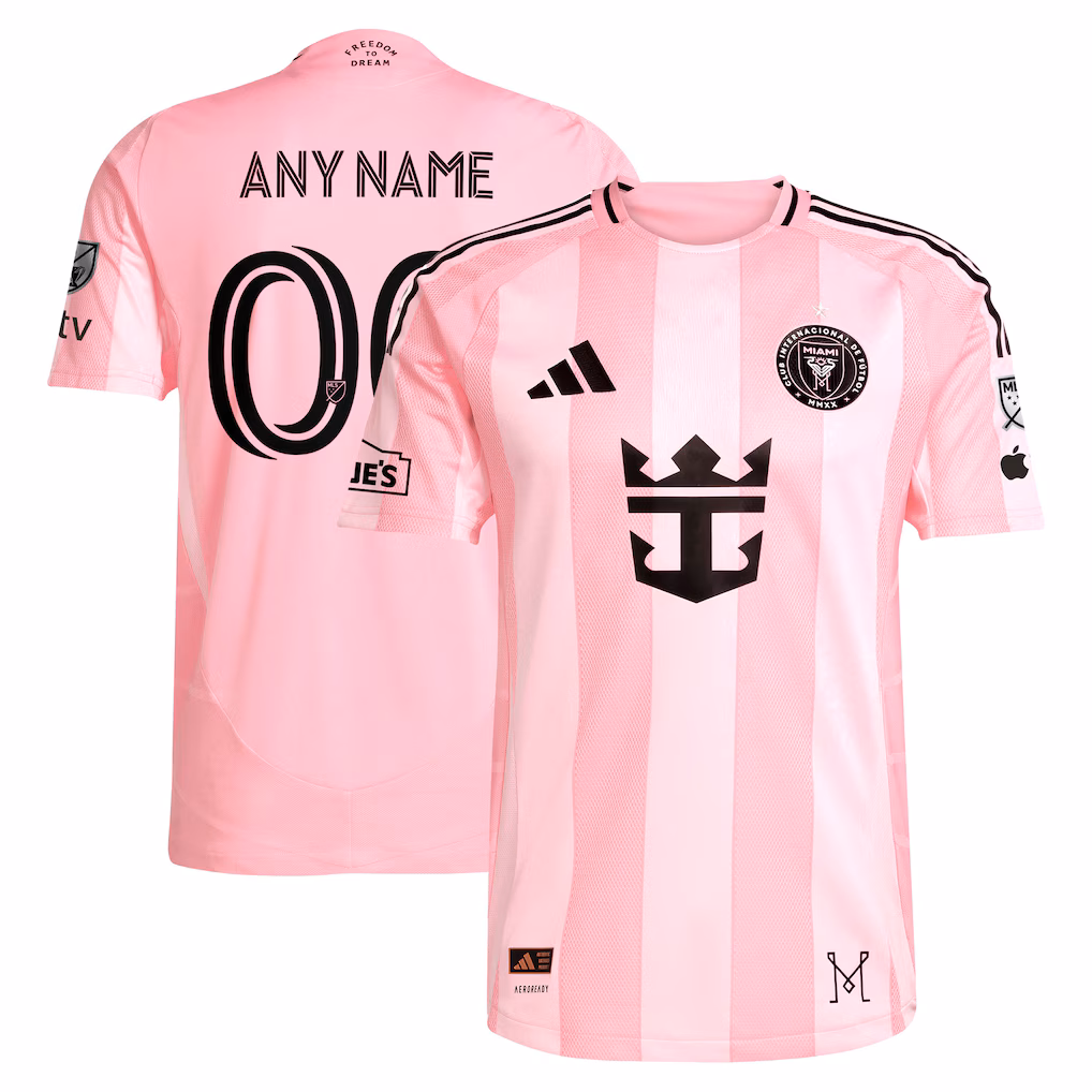 Men's Inter Miami CF adidas Pink 2025 Euforia On-Field Authentic Custom Jersey - Ujersey NHL