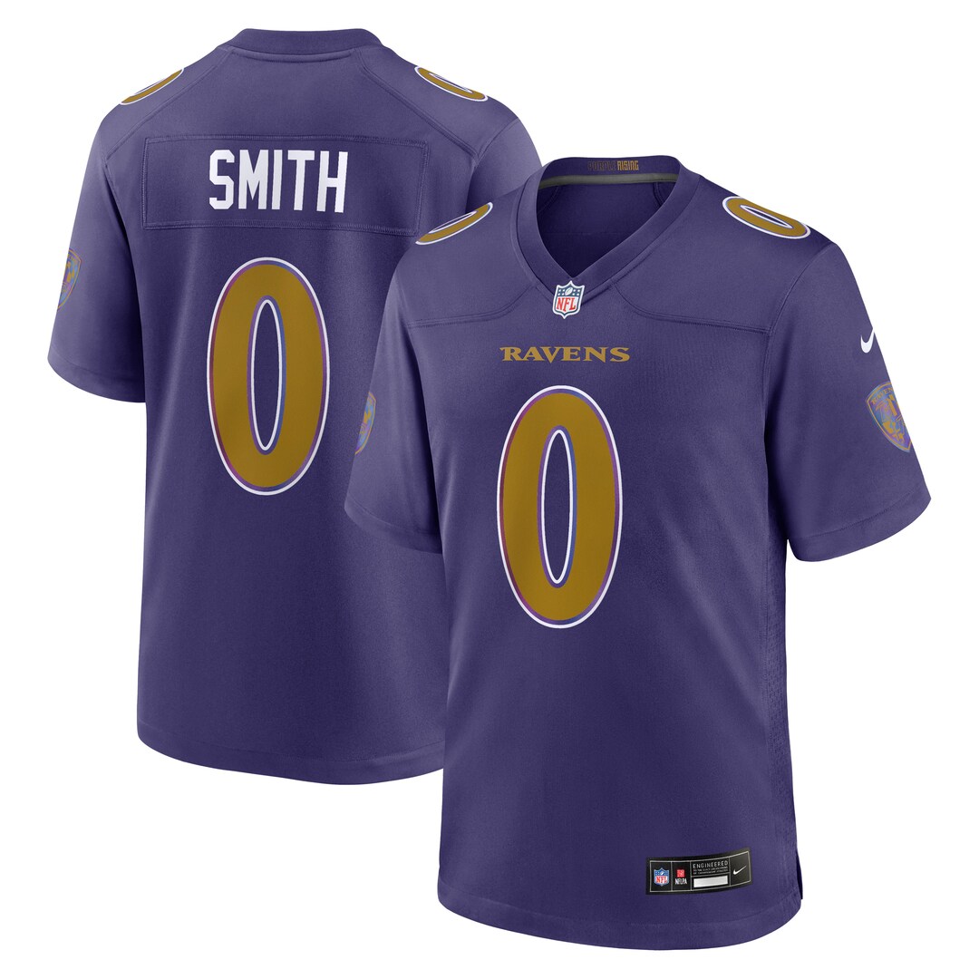 Men's Baltimore Ravens Roquan Smith Nike Purple Alternate Game Jersey - SUjersey01