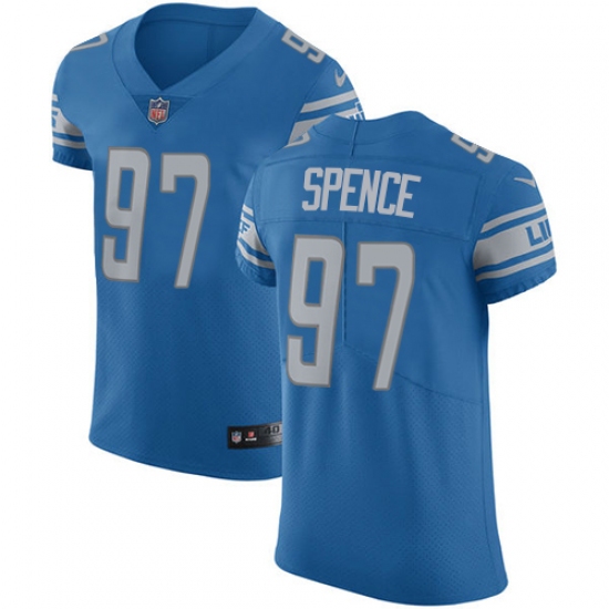 Men's Nike Detroit Lions #97 Akeem Spence Light Blue Team Color Vapor Untouchable Elite Player NFL Jersey - Ujersey