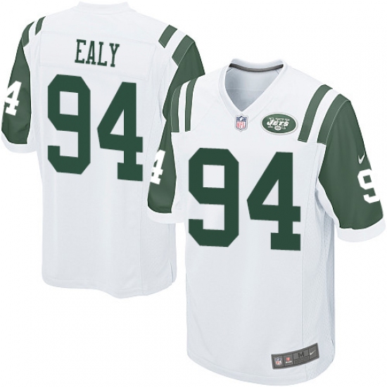 Men's Nike New York Jets #94 Kony Ealy Game White NFL Jersey - Ujersey