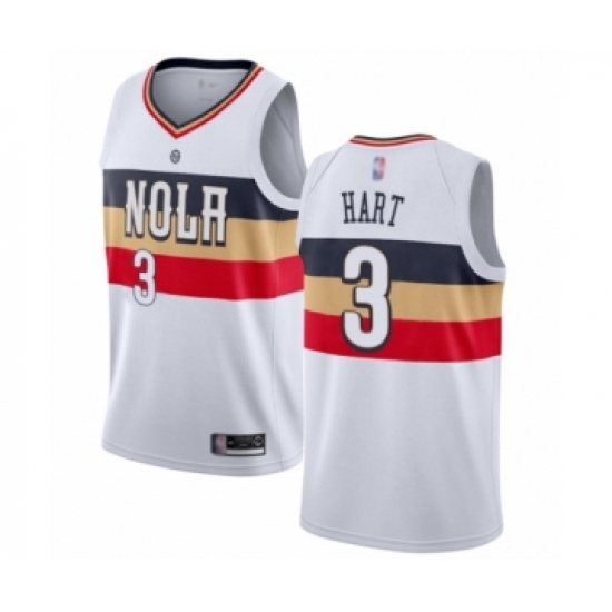 Women's New Orleans Pelicans #3 Josh Hart White Swingman Jersey - Earned Edition - Ujersey